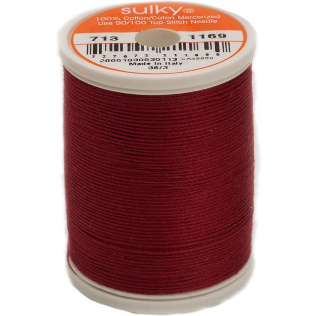 Sulky Of America 660d 12wt 2-Ply Cotton Thread  330 yd  Bayberry Red