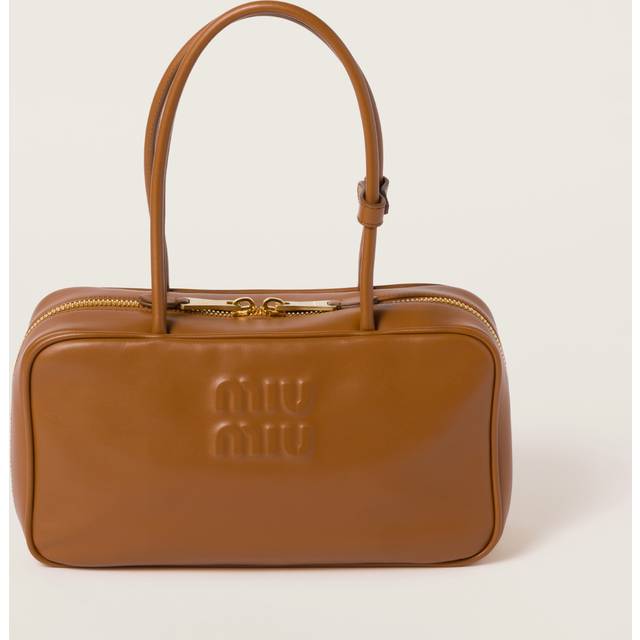 Beau leather top-handle bag