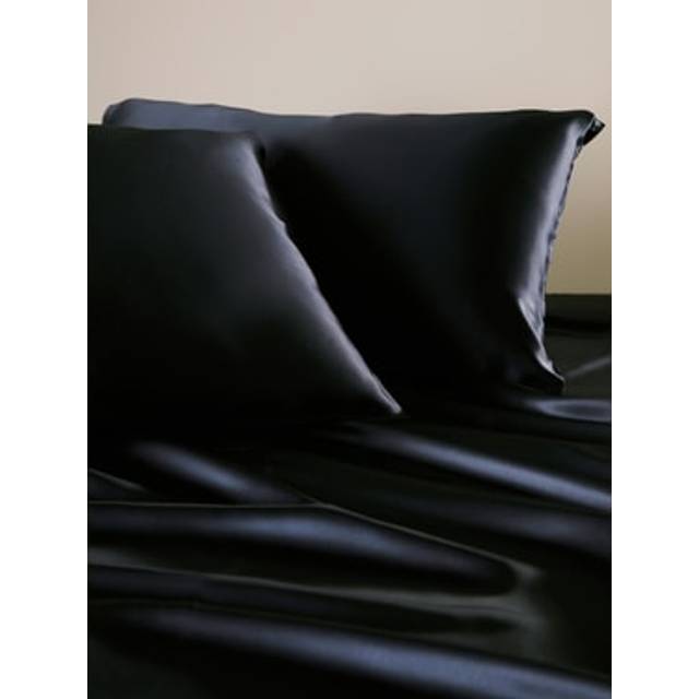 Lilysilk Real Silk Pillowcase Navy Blue 2 Pack UK For Deeper Sleep And Relaxation Natural Silk Sustainable Pillowcase - Standard(50 x 75cm)
