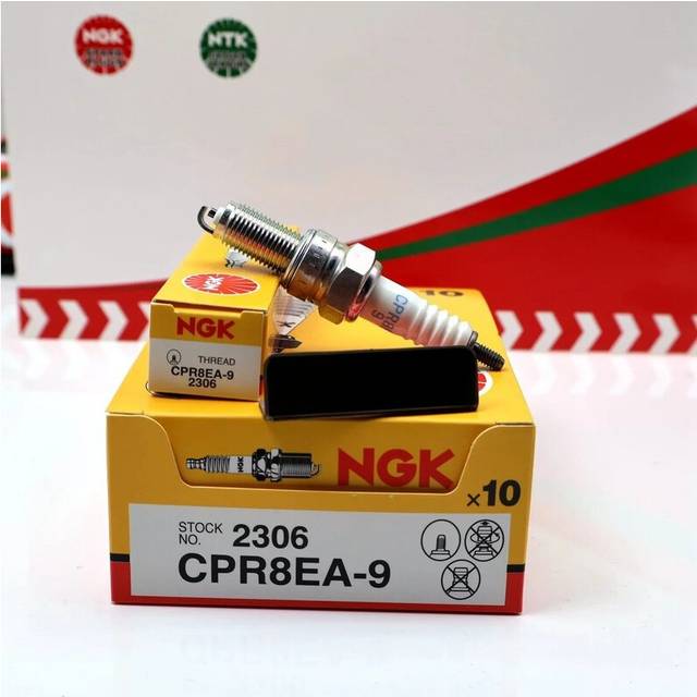 Authentic NGK2306/CPR8EA-9 Racing CT250 Vison Carbon N19 Motorcycle Spark Plug Ignition Plug Replacement Auto Parts