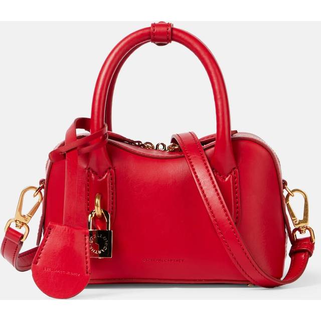 Stella McCartney Ryder Mini faux suede shoulder bag - red (One Size)