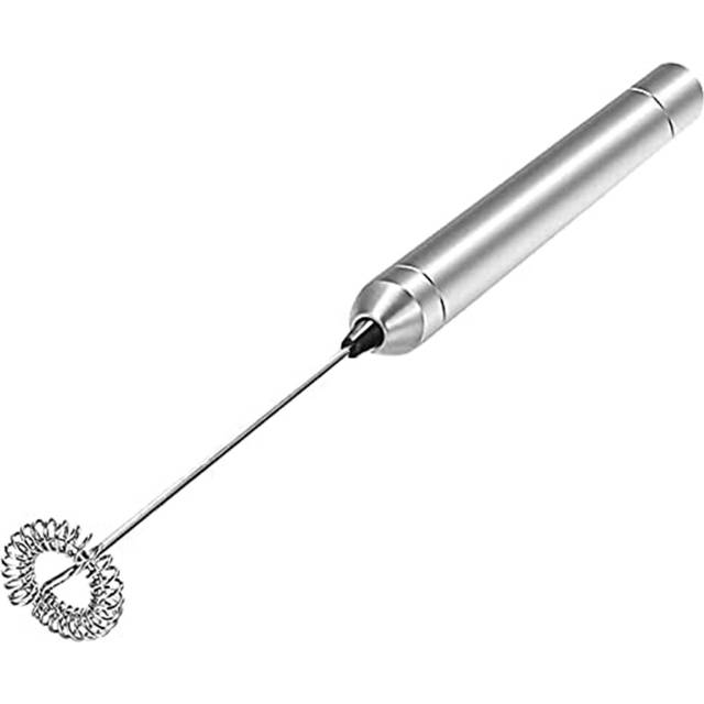 Electric Milk Frother Rod Stainless Steel Handheld Battery Operation
