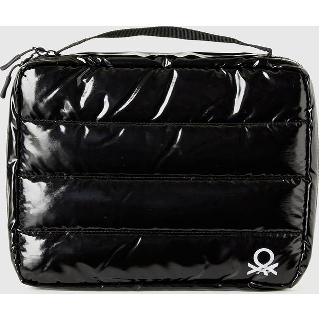Benetton, Large Padded Accessory Clutch, size OS, Black, Women