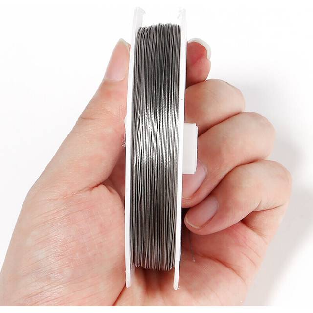 1 Roll/lots 0.3/0.45/0.5/0.6mm Resistant Strong Line Stainless Steel Wire Tiger Tail Beading Wire For Jewelry Making Finding