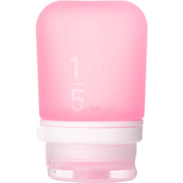humangear GoToob Small  Refillable Silicone Travel Bottle  Locking Lid  FoodSafe Material  Pink  Small 17 floz 53ml