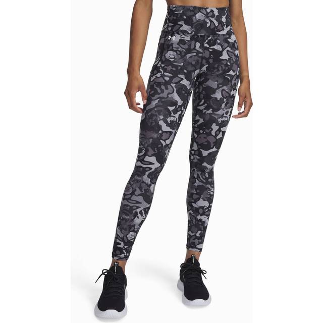 Under Armour Motion Printed Women's Leggings Black / Titan Gray / White XS