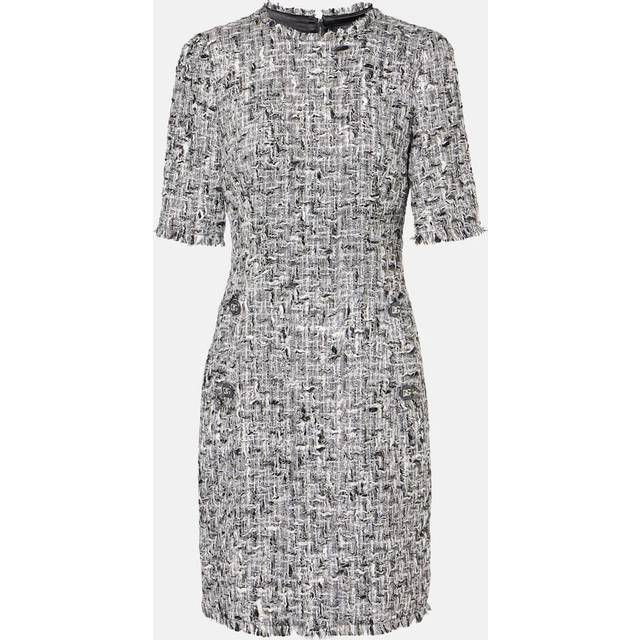 Dolce&Gabbana DG tweed lame minidress - grey (UK 20)