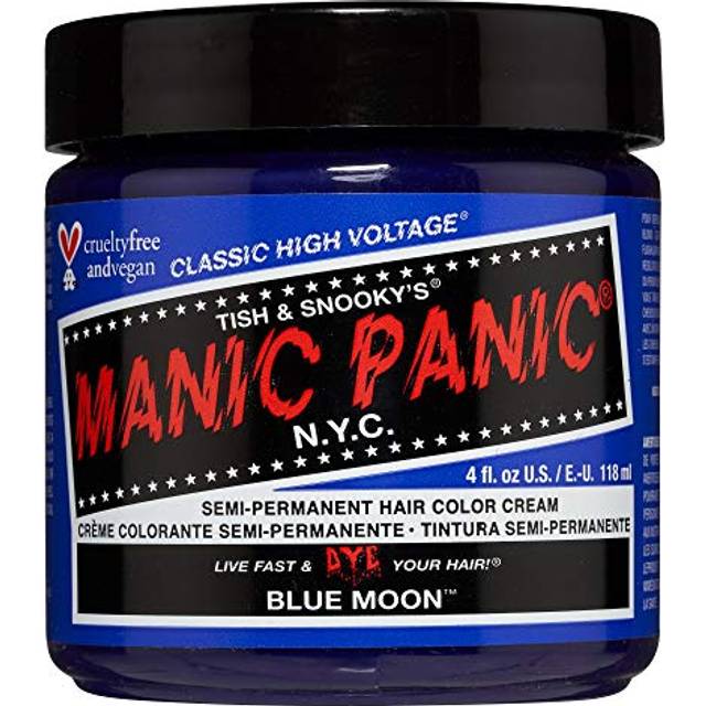 Manic Panic Blue Moon Classic Creme, Vegan, Cruelty Free, Semi Permanent Hair Dye 118ml