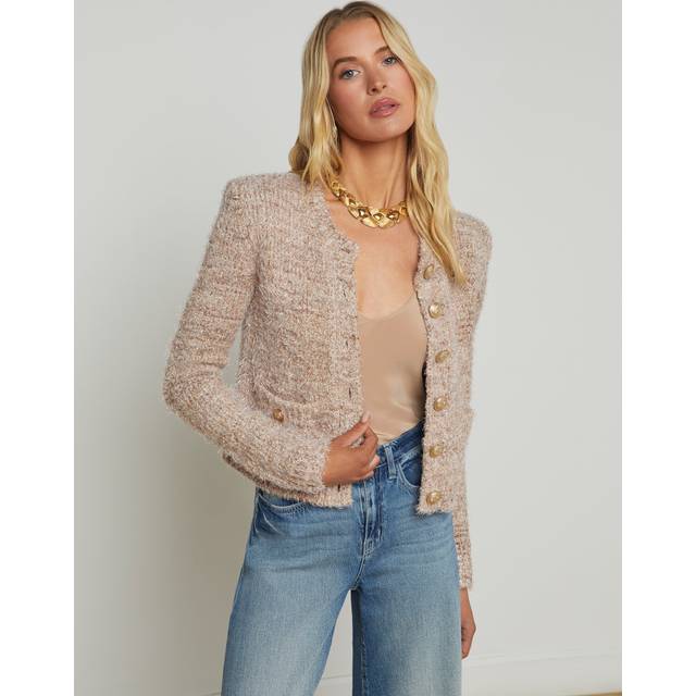 Una Knit Cardigan - DUSTY PINK MULTI - Small