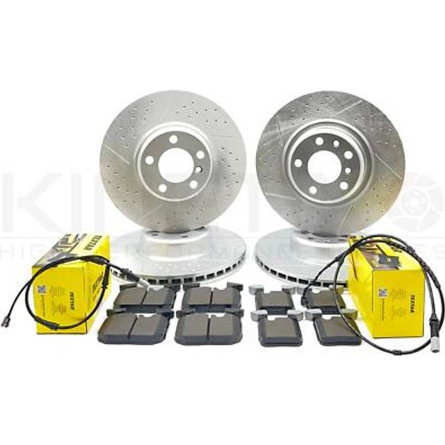 For bmw f31 340i m sport front rear brake discs textar pads sensors 340mm 345mm