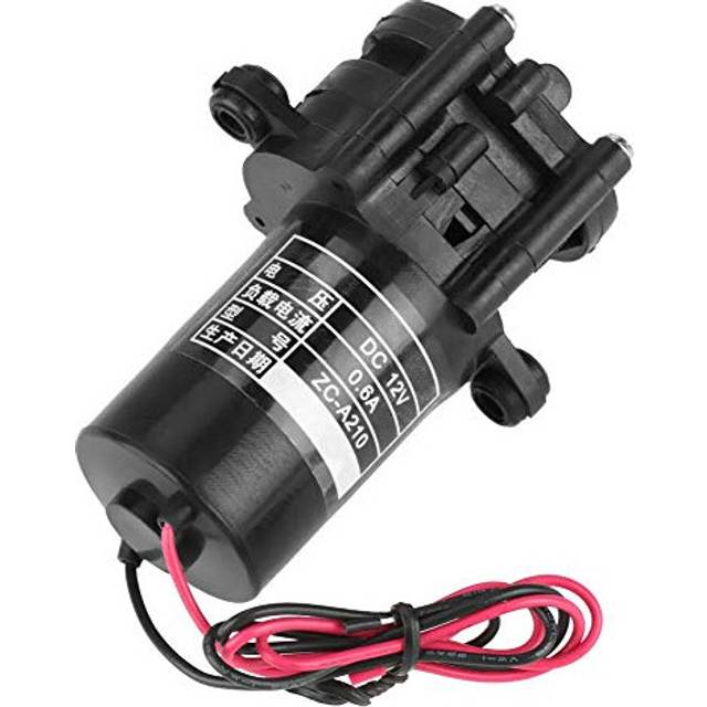12V Water Pump, ZC-A210 Mini Self Priming Diaphragm Pump Low Power Consumption DC Gear Water Pump for Intelligent Toilet, Medical Equipment, Caravan