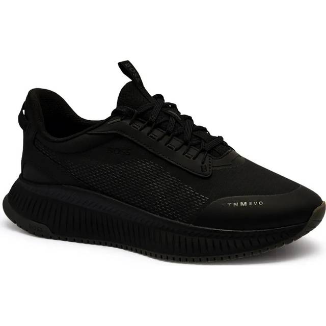 Men's BOSS Orange TTNM EVO Runn Mens Mesh Upper Trainers - Black - Size: 8