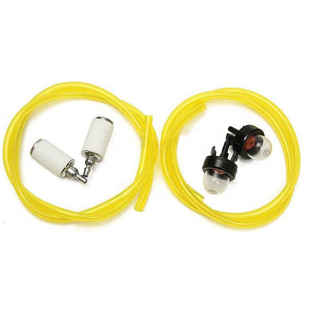 2*3.5/2.5*5mm Petrol Fuel Gas Line Pipe Hose Petrol Line Oil Gas Resistant for Chainsaw Blower with 2 Oil Bubbles Fuel Filter