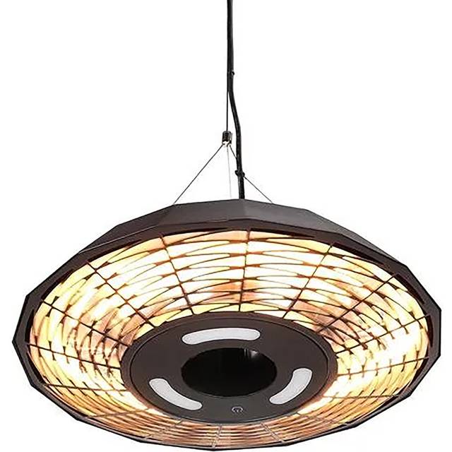 Shadow Diffusion Pendant Hanging Lamp 2.0Kw Patio Heater, Black
