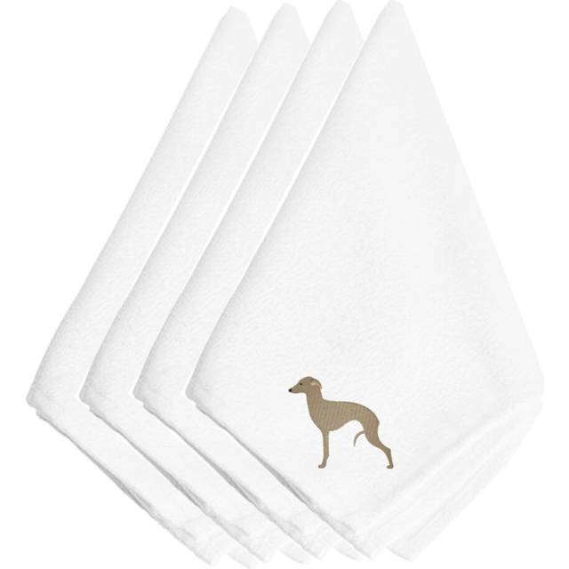 Caroline's Treasures BB3414NPKE Italian Greyhound Embroidered Napkins Set of 4  20  Multicolor