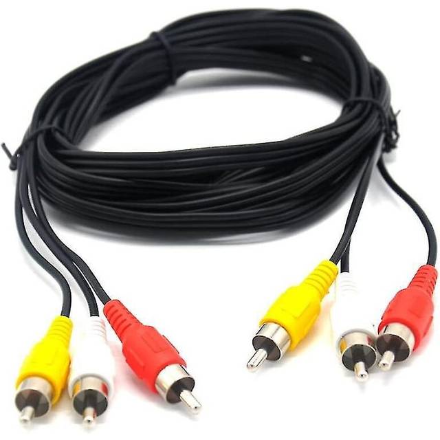 Rca 10ft Audio/video Composite Cable Dvd/vcr/sat Yellow/white/red Connectors 3 Male To 3 Male