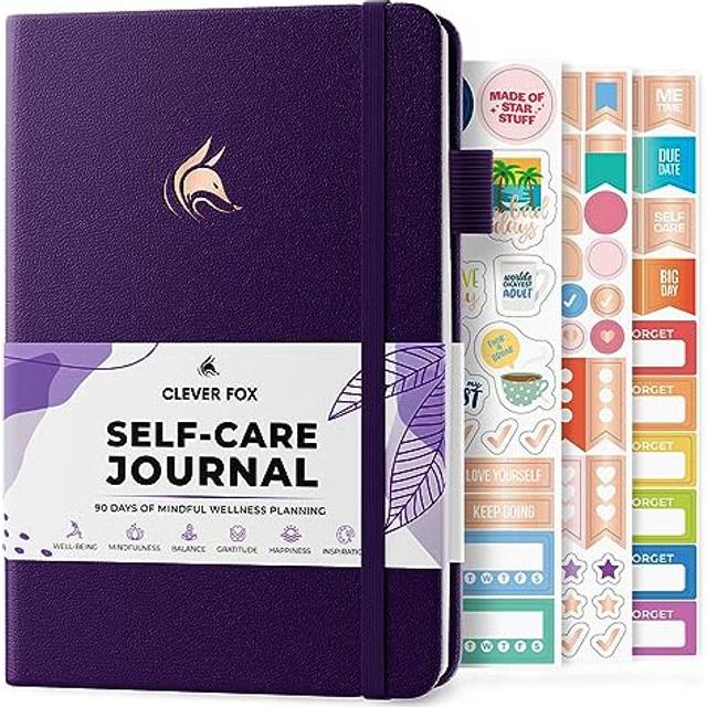 clever Fox Self-care Journal - Wellness & Daily Reflection Notebook -