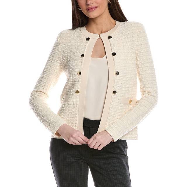 St. John Donna Knit Tweed Wool-Blend Jacket