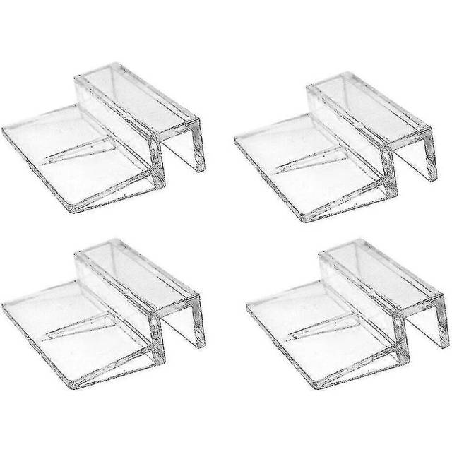 (12mm, One size) 4pcs 6/8/10/12mm Acrylic Aquarium Fish Tank Glass Fixed Cover Clip Clamp Bracket Holder Shelf Lamp Filter Barrel Rack