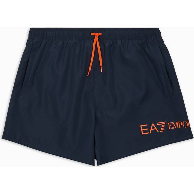 Swim trunks with logo