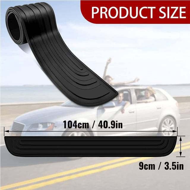 (104CM x 9CM) Anti-scratch Car Trunk Door Sill Plate Protector Universal Rear Bumper