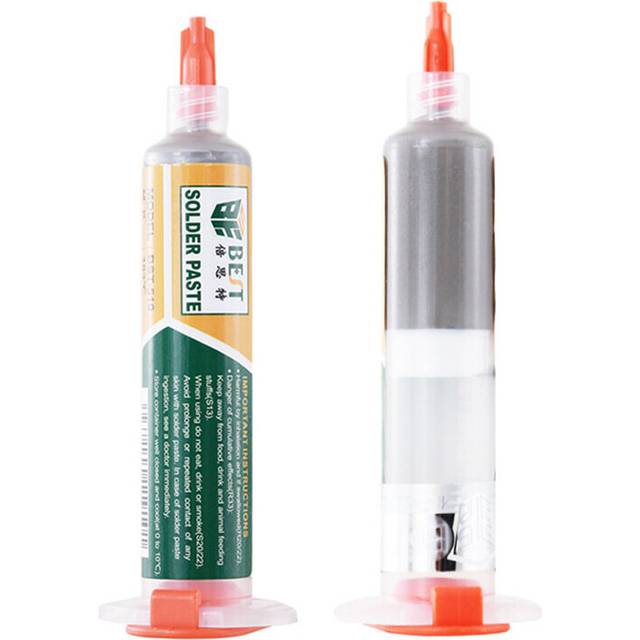 Mechanic Paste Flux 10CC Tin Paste Syringe Liquid Flux Soldering Paste Welding Tool Medium Temperature Melting Point 183C