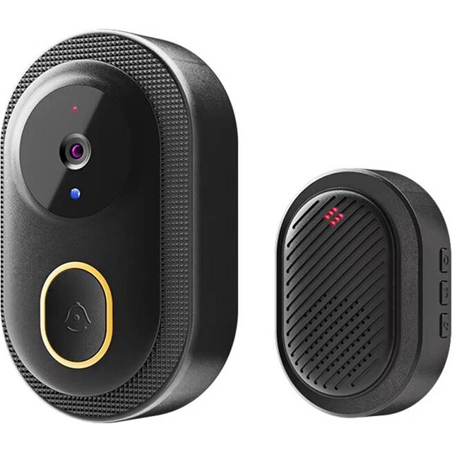 Tuya WiFi Video Doorbell Wireless HD Camera IR Alarm Security Smart Home Intercom Door Bell for Black
