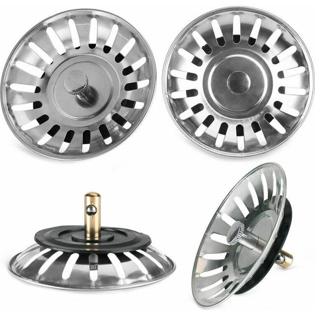 Stainless Steel Kitchen Sink Strainer Stopper Waste Plug Sink Filter Bathroom High Quality Hair Catcher Drains Strainers Sinks