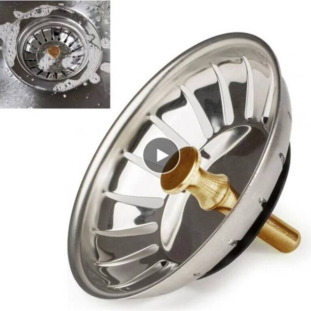 New Hot Stainless Steel Kitchen Sink Strainer Bathroom Floor Drain Sink Drains Waste Plug Cover Sink Colander Sewer Hair Filter