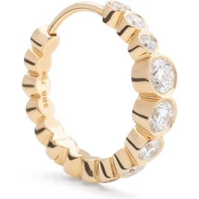 Sophie Bille Brahe - 18K recycled yellow gold Ensemble Daisy diamond hoop - women - Diamond - One Size