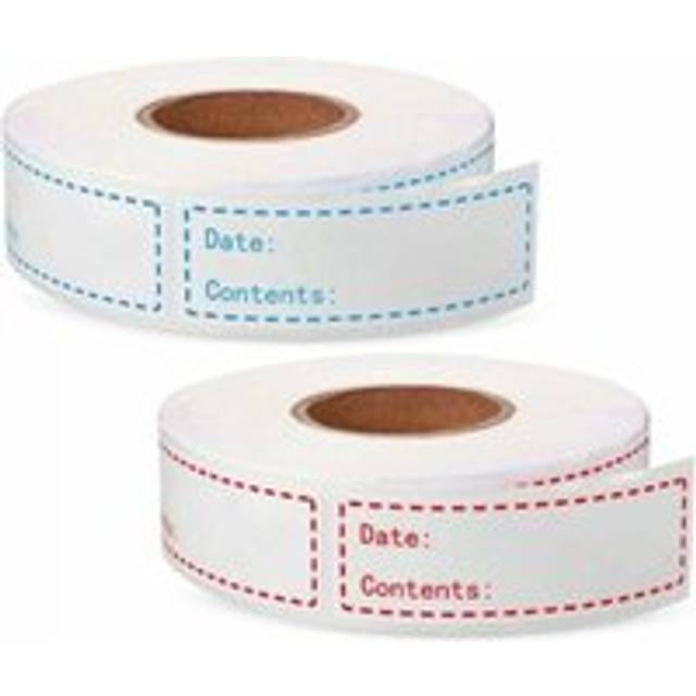 75 x 25mm Freezer labels, jar labels, 400 pieces jam labels, self-adhesive labels, for bottle, mason jar, storage jar, food jar, gift packaging