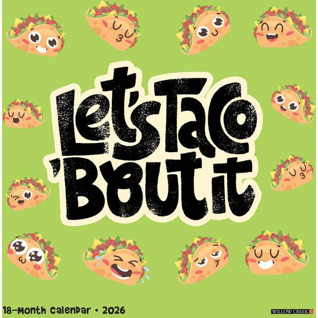 Lets Taco About It 2026 Wall Calendar