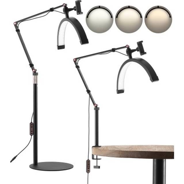 VEVOR Halbmondlicht Wimpernlicht LED-Sch&#xF6;nheitssalonlicht 2 in 1 LED Salon