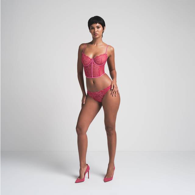 Korset embroidered tulle unlined punch