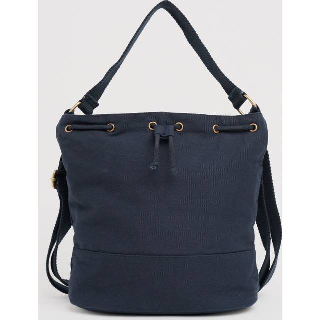 Handtied Organic Cotton Bucket Bag - Maritime