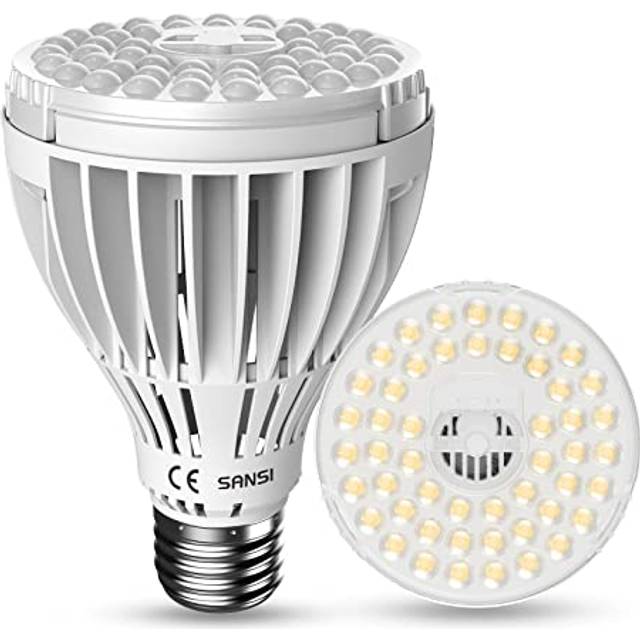 SANSI 24W LED Grow Bulb for Indoor Plants, Full Spectrum E27 Plant Growing Light Bulb 300W Equivalent for Seedlings Plants Flowers Fruits (PPF: