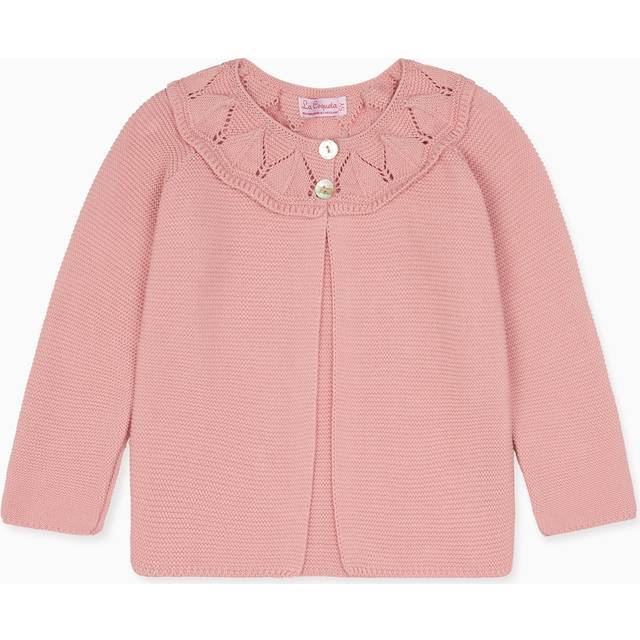 Dusty Pink Baena Cotton Girl Cardigan - 6Y