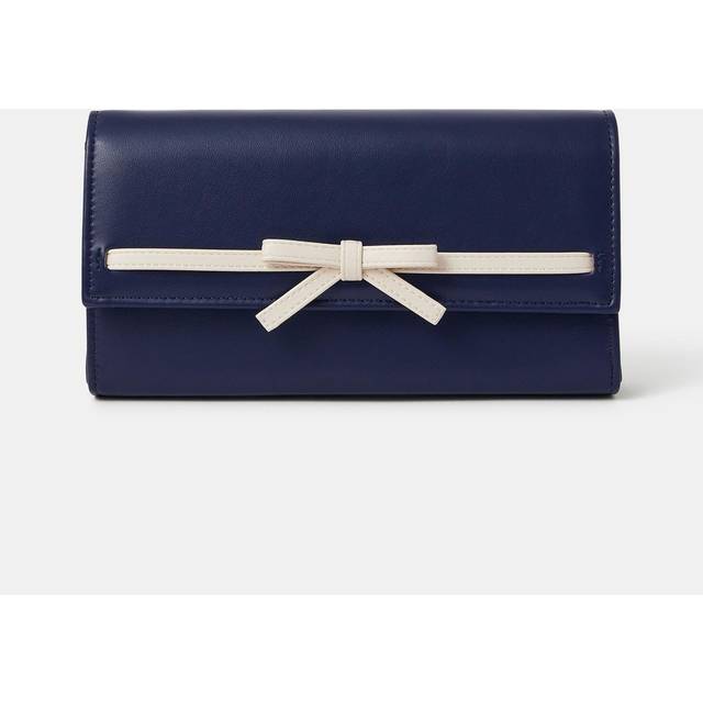 Womens Bow Clutch Bag - Blue - One Size