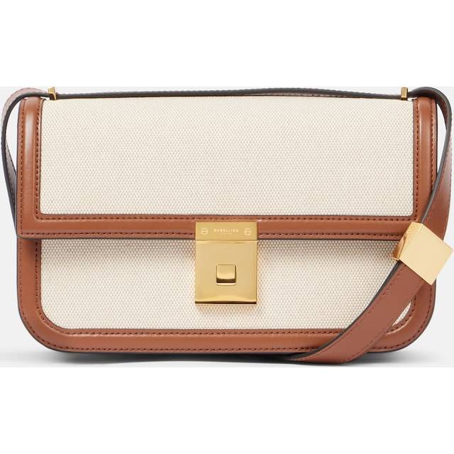 Paris Canvas Shoulder Bag - Salt & Pepper - Founded in 2017 with a vision of empowerment, DeMellier's creations are designed in London and handcrafted by artisans in Europe. Blending heritage and modernity, the name reflects founder Mireia’s Spanish and French roots, capturing tradition and innovation in every design.