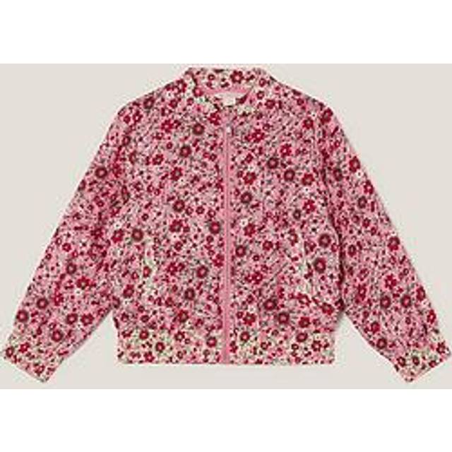 Monsoon Kids' Floral Bomber Jacket, Pink