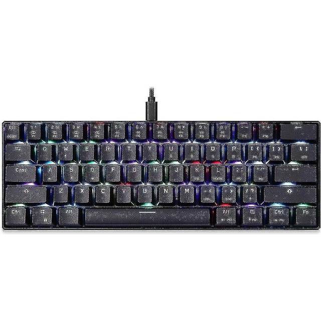 Qwert MOTOSPEED CK61 RGB Mechanical Gaming Keyboard OUTMU Blue Switches Keyboard 61 Keys
