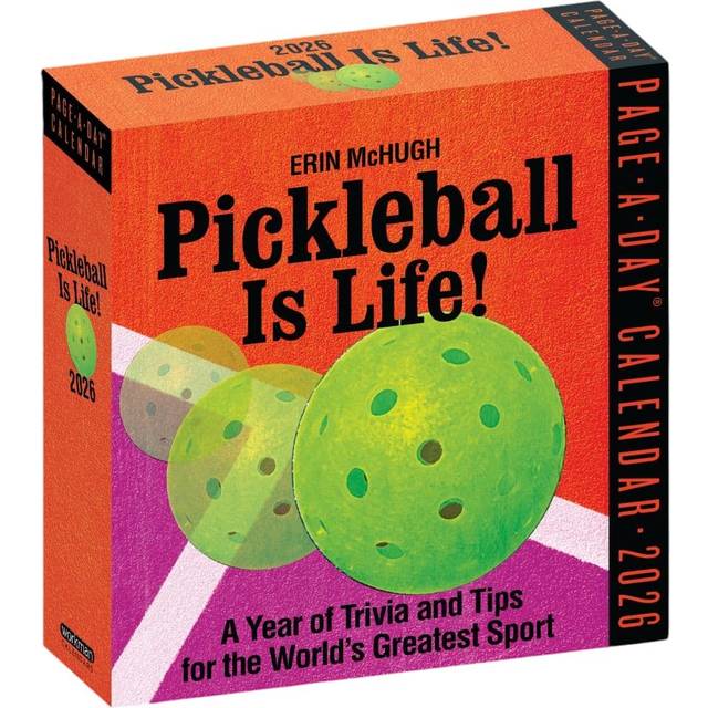 Pickleball Is Life 2026 Page-a-Day Desk Calendar