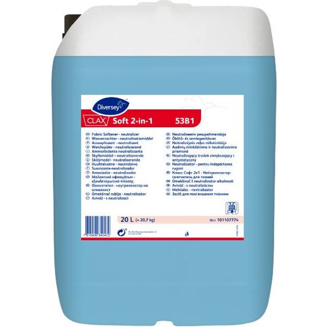 Clax Soft 2-In-1 Fabric Conditioner 20Ltr (Each)