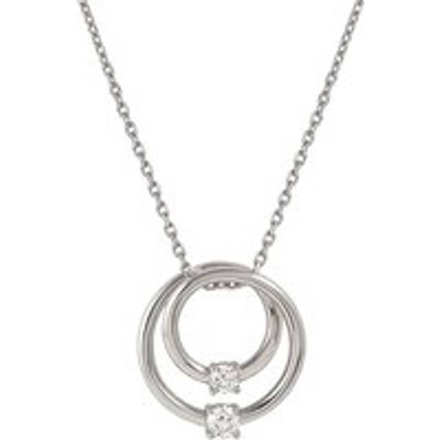 Nomination Cosmic Love Large Silver Circle Necklace - 42cm