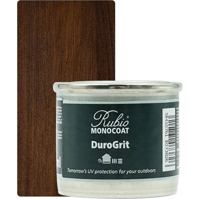 Rubio Monocoat DuroGrit Outdoor Wood Oil  Stain & Sealer - Charred Black | 1 Layer  UV Protection for Deck  Fence & Furniture | 30 ml Sample