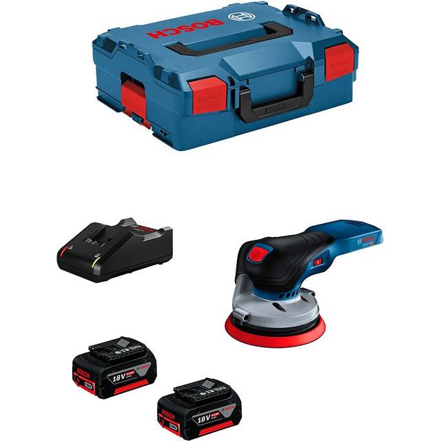Orbit Sander BOSCH GEX 18V-125 (2 x 5,0 Ah + GAL18V-40 + L-Boxx 136)