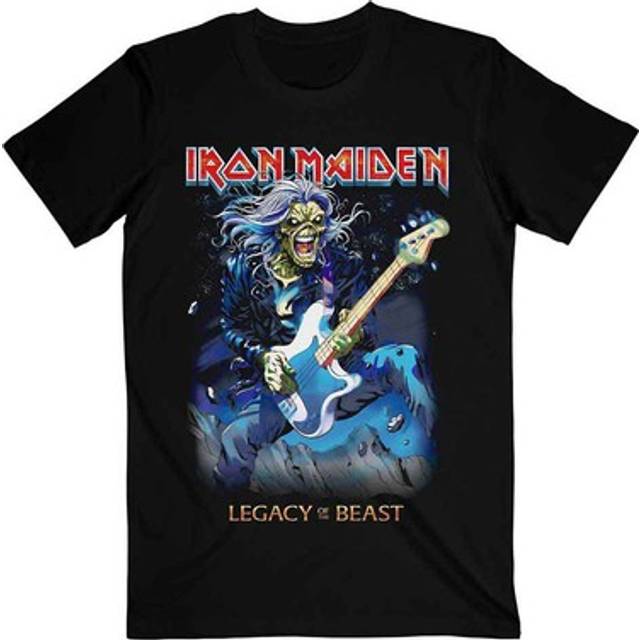(S, Black) Iron Maiden Eddie On Bass T Shirt
