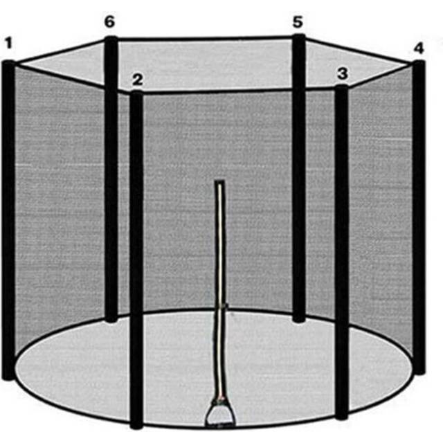 High Quality Jump Trampoline Protective Net Anti-fall Jumping Pad Safety Net Protection Guard Home Children Indoor Outdoor