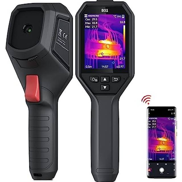 "B01 Thermal Imaging Camera 256 x 192 IR Resolution With Wifi, 25Hz Refresh Rate, 3.2"" LCD Screen, Handheld 49,152 Pixels Infrared Thermal Imager"