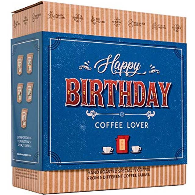 Gourmet Birthday Coffee Gift Set for Men & Women â 5 of The World's Finest Single Estate Specialty & Organic Coffees | Brew & Enjoy Anytime,